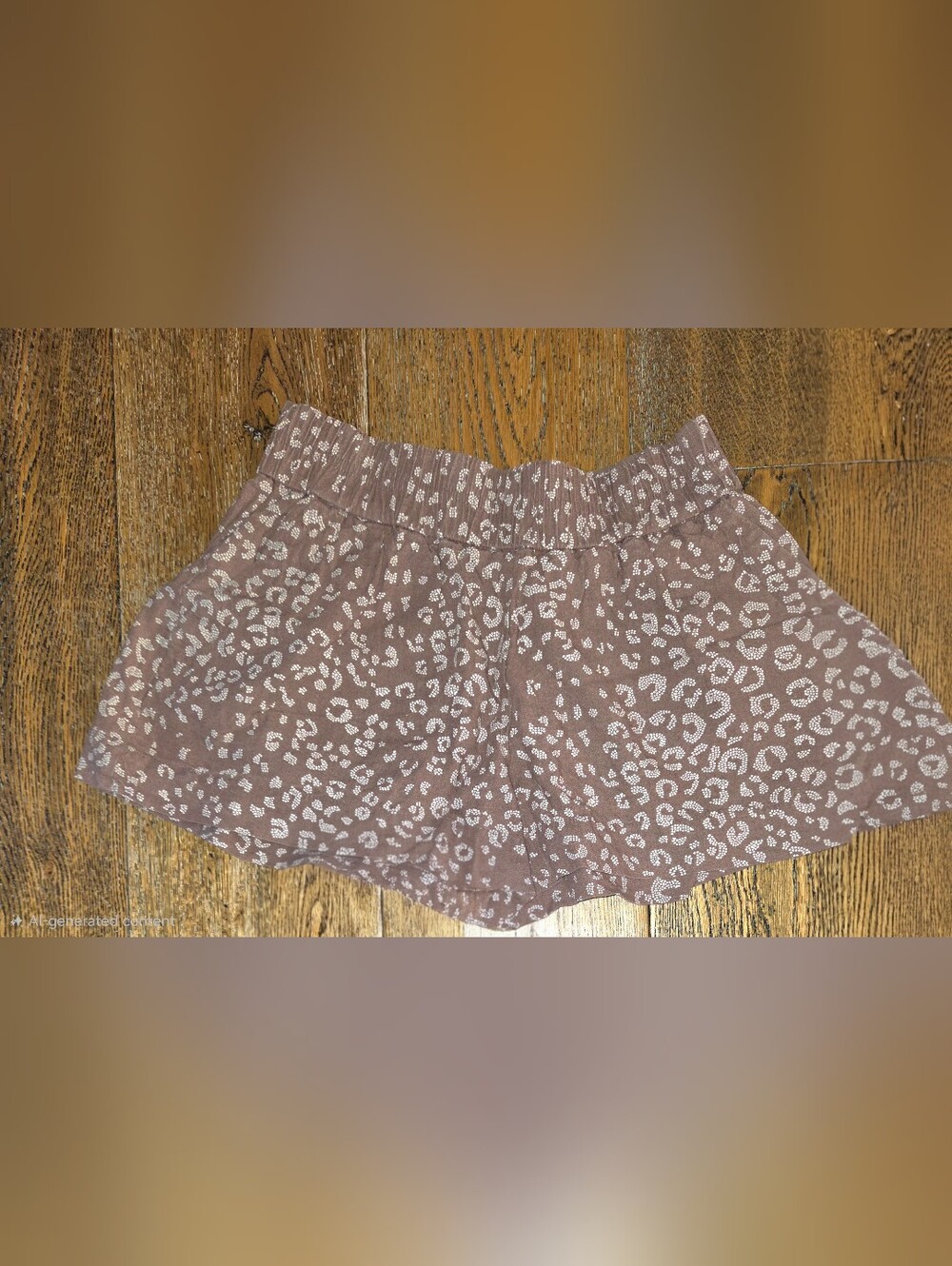 A New Day - Womens - Size: XS - Shorts - Hi Rise - Cheetah Print - Linen /Cotton